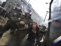 Las manifestaciones en la capital chilena derivaron en enfrentamientos con la Policía. REUTERS  /