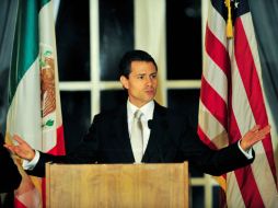 Enrique Peña Nieto recibió  al 'Buen Vecino' que otorga la Cámara de Comercio México- Estados Unidos. NTX  /