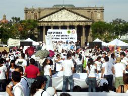 Los manifestantes marcharon desde diferentes puntos hasta la Plaza de la Liberación, donde culminó después de las 19 horas. A. GARCÍA  /