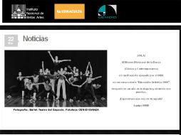El museo virtual será un complemento a la formación profesional de los bailarines. ESPECIAL  /