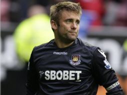 El guardameta del West Ham, Robert Green, tras la derrota ante el Wigan. AP  /