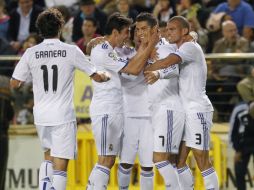 Cristiano Ronaldo celebra tras marcar gol ante Villareal. REUTERS  /