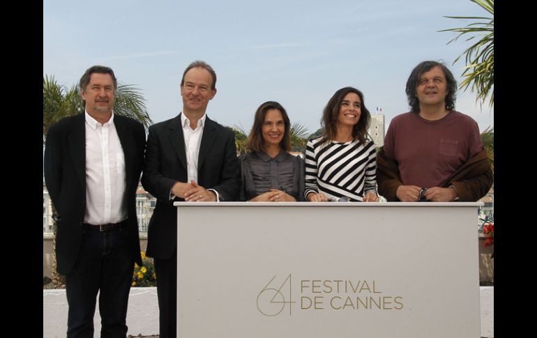 Michel (c) funge como jurado de la sección Una Cierta Mirada. AFP  /