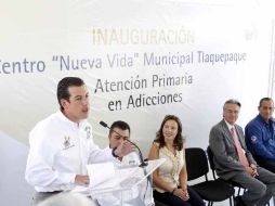 Durante la inauguración estuvieron presentes el secretario de Salud estatal y el presidente municipal de Tlaquepaque. E. PACHECO  /