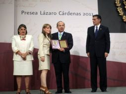 El Presidente encabezó la Ceremonia de entrega de la Presea Lázaro Cárdenas en el Día del Politécnico. ESPECIAL  /