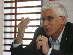 Rueda de prensa con el Cómite Olímpico Canadiense, y su jefe de misión, Jacques Cardyn, en la ciudad de Guadalajara. M. FREYRIA  /