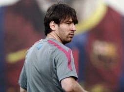 Lionel Messi trabajando en un entrenamiento del conjunto azulgrana. REUTERS  /