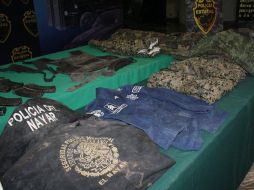 A los detenidos les fueron decomisadas diferentes armas. ESPECIAL  /