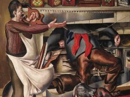 La obra 'Workmen in the House' creación de Stanley Spencer forma parte de la subasta. EFE  /