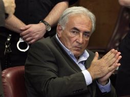 En una audiencia ayer, a Strauss-Khan se le concedió la libertad bajo fianza. EFE  /