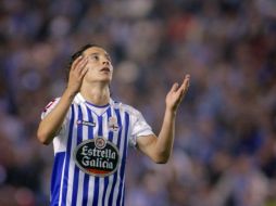 El jugador mexicano del Deportivo de La Coruña, Andrés Guardado. EFE  /