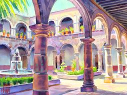 Fachada de la iglesia San Juan Bautista, el monumento más llamativo de Coyoacán. ESPECIAL  /