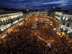 La Puerta del Sol es el bastión de los inconformes españoles. AFP  /