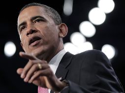 Obama dice a la AIPAC convención de que los lazos entre los EU e Israel son irrompibles. AP  /