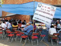 Los maestros permanecerán en las calles de manera indefinida para hacer pesar sus exigencias. EL UNIVERSAL  /