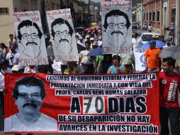 Los maestros iniciarán un ayuno frente a Palacio de Gobierno. NTX  /