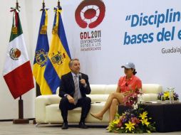 El gobernador de Jalisco, Emilio González Márquez, fue el presentador del evento. ESPECIAL  /