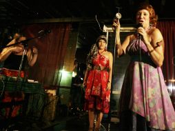 Iraida Noriega (en primer plano), Leika Mochán y Edmeé García. E. BARRERA  /