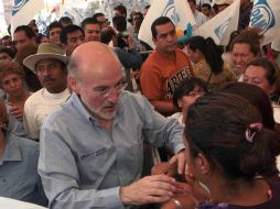 El candidato albiazul es respaldado por el presidente del PAN, Gustavo Madero. EL UNIVERSAL  /