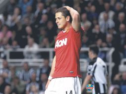 Javier Hernández, delantero del Manchester United. GETTY IMAGES SPORT  /