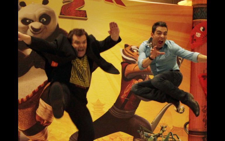 Al igual que Jack Black, Omar Chaparro presta su voz para el protagonista de Kung Fu Panda 2. EL UNIVERSAL  /