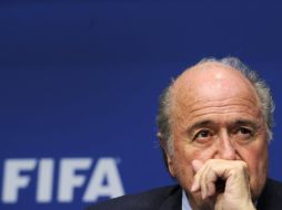 Joseph Blatter, presidente de la FIFA, durante una conferencia de prensa dictada en Zurich. AFP  /