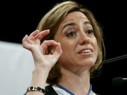 El jueves pasado la ministra de Defensa renunció a pelear un lugar en las elecciones de España. EFE  /