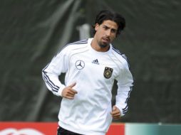 Sami Khedira en un entrenamiento de la Selección alemana. EFE  /
