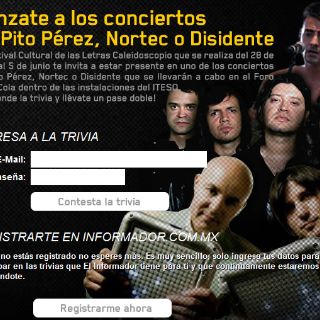 ¡Tenemos ganadores de pases para los conciertos de Pito Pérez, Disidente o Nortec!