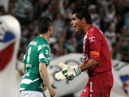 El capitán y arquero Oswaldo Sánchez, durante un partido en el Torneo Clausura. MEXSPORT  /