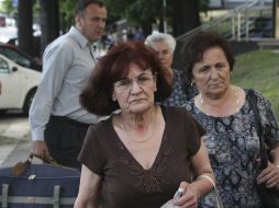 Bosiljka Mladic arriba al Juzgado Especial de Belgrado. EFE  /
