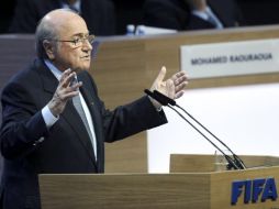 Joseph Blatter durante el 61° Congreso de la FIFA. EFE  /