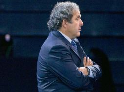 Presidente de  la UEFA tras finalizar el 61 Congreso de la FIFA, donde fue reelecto Blatter. AP  /