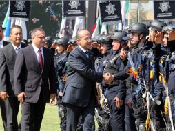 El llamado del mandatario tiene lugar en el marco del Día del Policía Federal. NOTIMEX  /