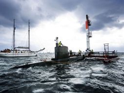El vehículo fue lanzado desde una plataforma en el agua. ESPECIAL  /