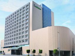 Fachada de Radisson Hotel Flamingos, ubicado en la zona de Wall Street en la Ciudad de México.ESPECIAL  /