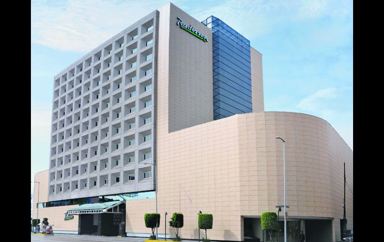 Fachada de Radisson Hotel Flamingos, ubicado en la zona de Wall Street en la Ciudad de México.ESPECIAL  /