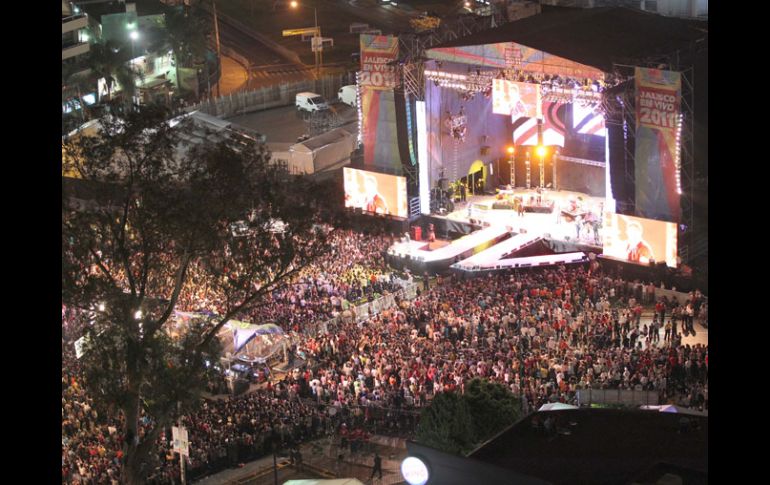 La Glorieta Minerva recibió a miles de jaliscienses en la tercera edición de Jalisco en Vivo. A. CAMACHO  /