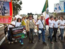 Imagen de“la Marcha por la Paz con Justicia y Dignidad” encabezada en mayo por el poeta Javier Sicilia. EL UNIVERSAL  /