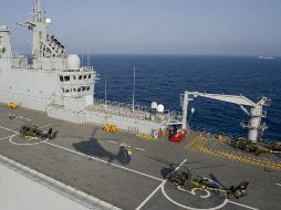 La escalada de bombardeos tuvo lugar un día después que Reino Unido y Francia utilizaron por primera vez helicópteros. ARCHIVO  /