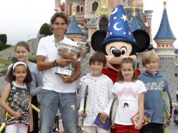 Nadal asegura que festeja en Disney ya que es un sueño hecho realidad. REUTERS  /