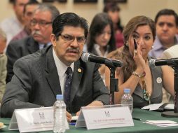 El secretario de Desarrollo Urbano, Sergio Carmona Ruvalcaba, compareció hoy ante los legisladores. S. NÚÑEZ  /