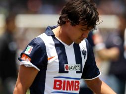 El delantero de Rayados de Monterrey, Darío Carreño, durante el Torneo Clausura. MEXSPORT  /
