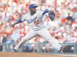 El pitcher dominicano de los Dodgers de Los Ángeles, Rubby de la Rosa, hizo ayer su debut. AP  /