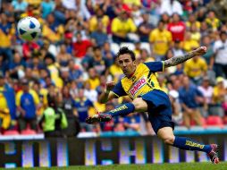 El futbolista del América, Vicente Sánchez, fue entrevistado acerca de la salida de Pavel Pardo. MEXSPORT  /