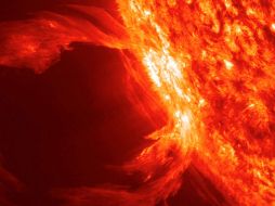 Una tormenta radiactiva menor fue otro de los productos de esta explosión. NASA.GOV  /