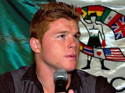 Saúl 'Canelo' Álvarez hará su primera defensa del título superwelter en Guadalajara. MEXSPORT  /