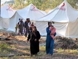 Refugiados sirios en una ciudad turca. Turquía abrió sus puertas a los refugiados sirios. EFE  /