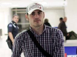 Iker Casillas a su llegada a la ciudad de México. REUTERS  /