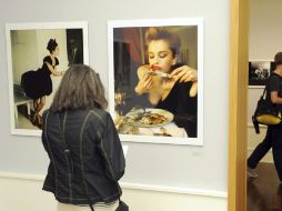 Newton recurria a las ''polaroid'' para preparar sus fotografías. EFE  /